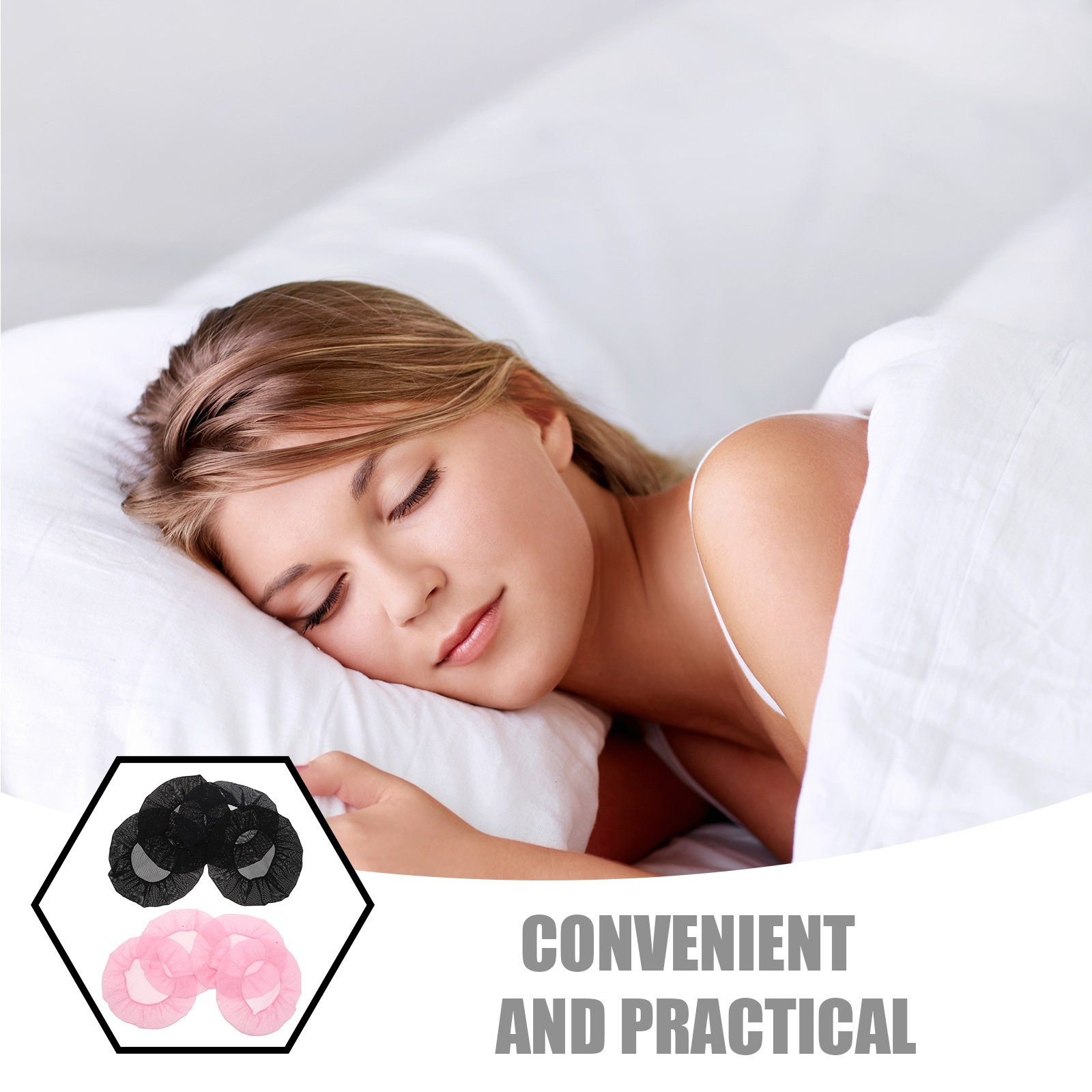 Sleep Hair Bonnets 8 Pack Reus - Sleeping Pack Overnight recension och pris